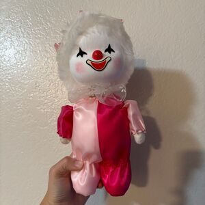 Vtg 80s Poter Gifts Musical Clown Wind Up Music Box Moving Head Works Creepy